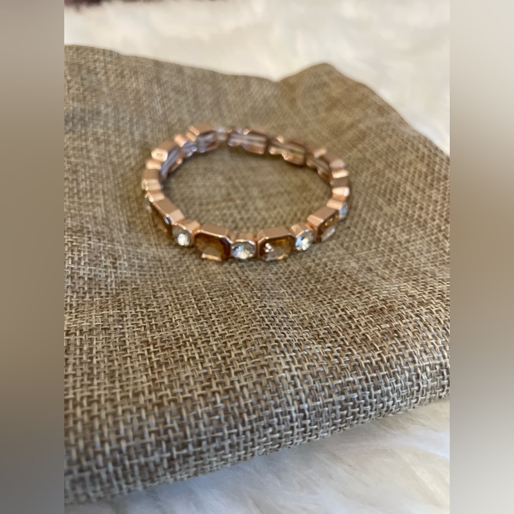 GOLD BRACELET- ROSE GOLD ACCENTS